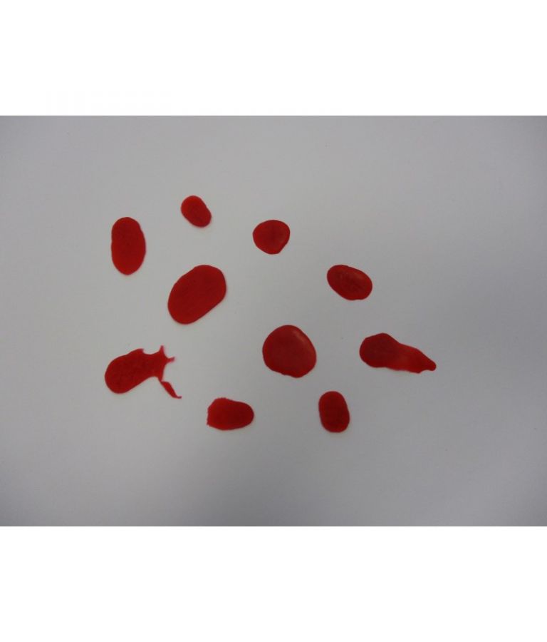 Lot de 10 gouttes de sang